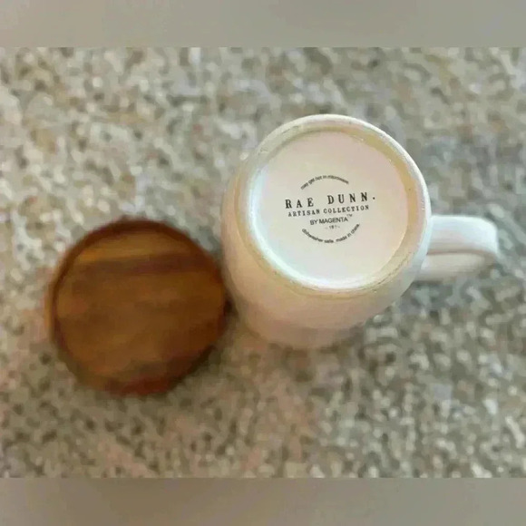 Rae Dunn “GOOD MORNIN’” coffee mug with topper - Picture 4 of 5